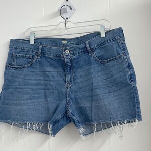 Old Navy Women’s Denim Cutoff Jean Shorts Size 16 Regular Blue Frayed Hem Casual